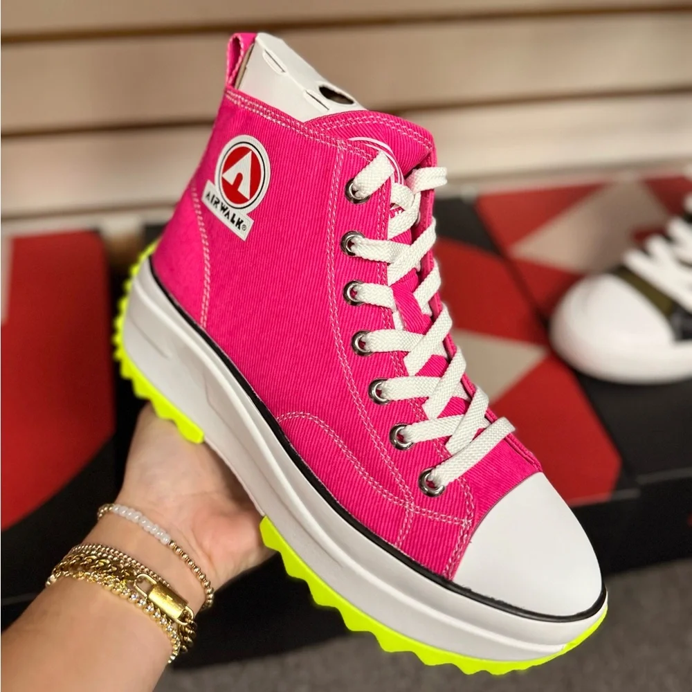 Pink Platform High Top Sneaker - Picture 2 of 5